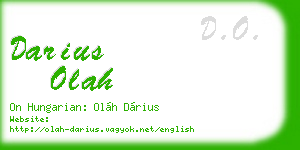darius olah business card